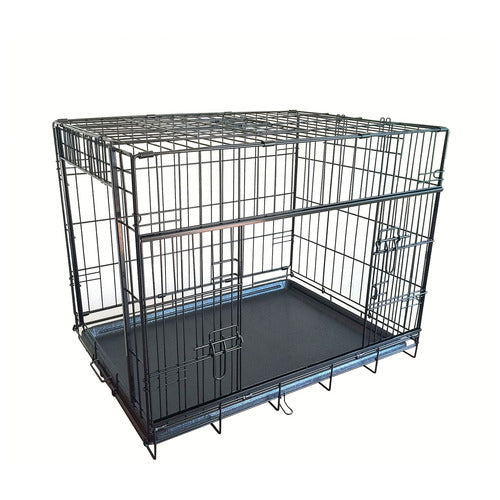 Adori zwarte bench 91 × 61 × 69 cm met schuifdeuren aan de korte en lange zijde