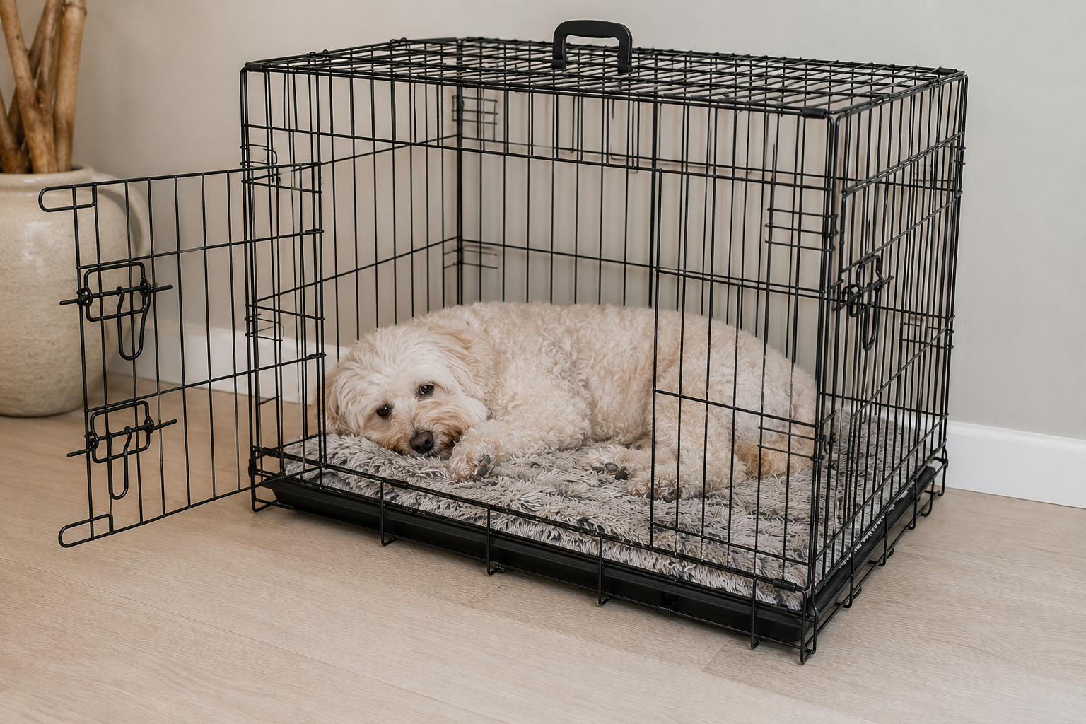 Bench voor Labradoodles – Veilig & Rustgevend
