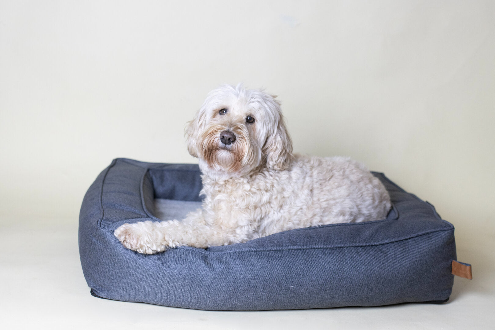 Hondenmand Labradoodle – Carlota Rechthoekig Grijs (Ondersteunend & Wasbaar)
