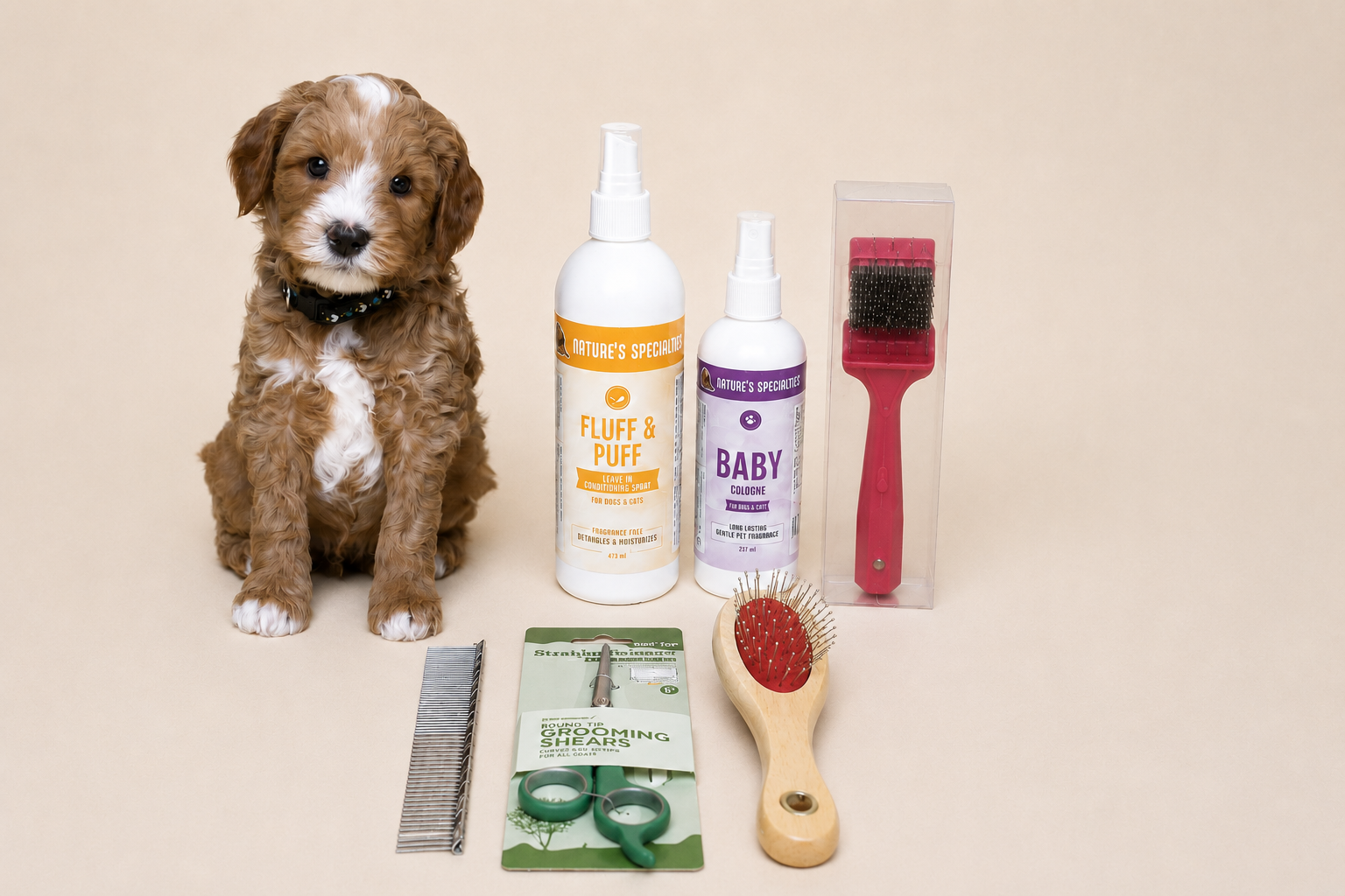 Labradoodle Vachtverzorgingspakket – Complete Borstel- & Verzorgingsset voor een Klitvrije Vacht
