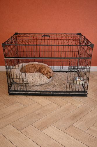 Hondenbench Excellence met Schuifdeur | Labradoodle Puppy Bench (Ruimtebesparend)