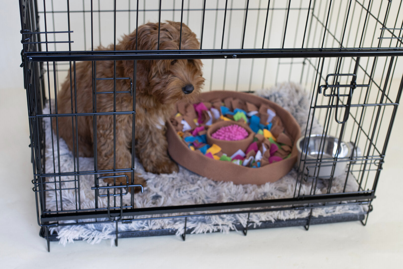 Hondenbench Excellence met Schuifdeur | Labradoodle Puppy Bench (Ruimtebesparend)