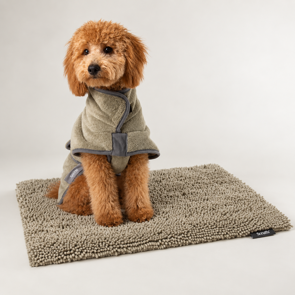 Labradoodle Droogpakket – Badjas + Droogmat + Handdoek