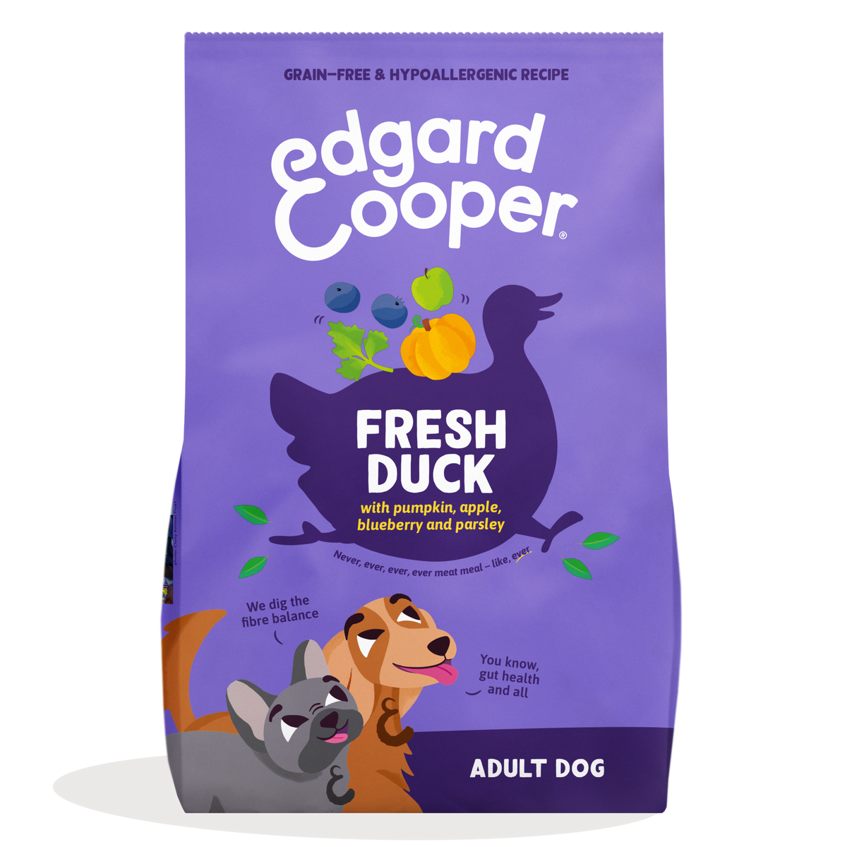 Edgard & Cooper Fresh Duck Medium Adult hondenbrokken met verse eend, 2,5 kg