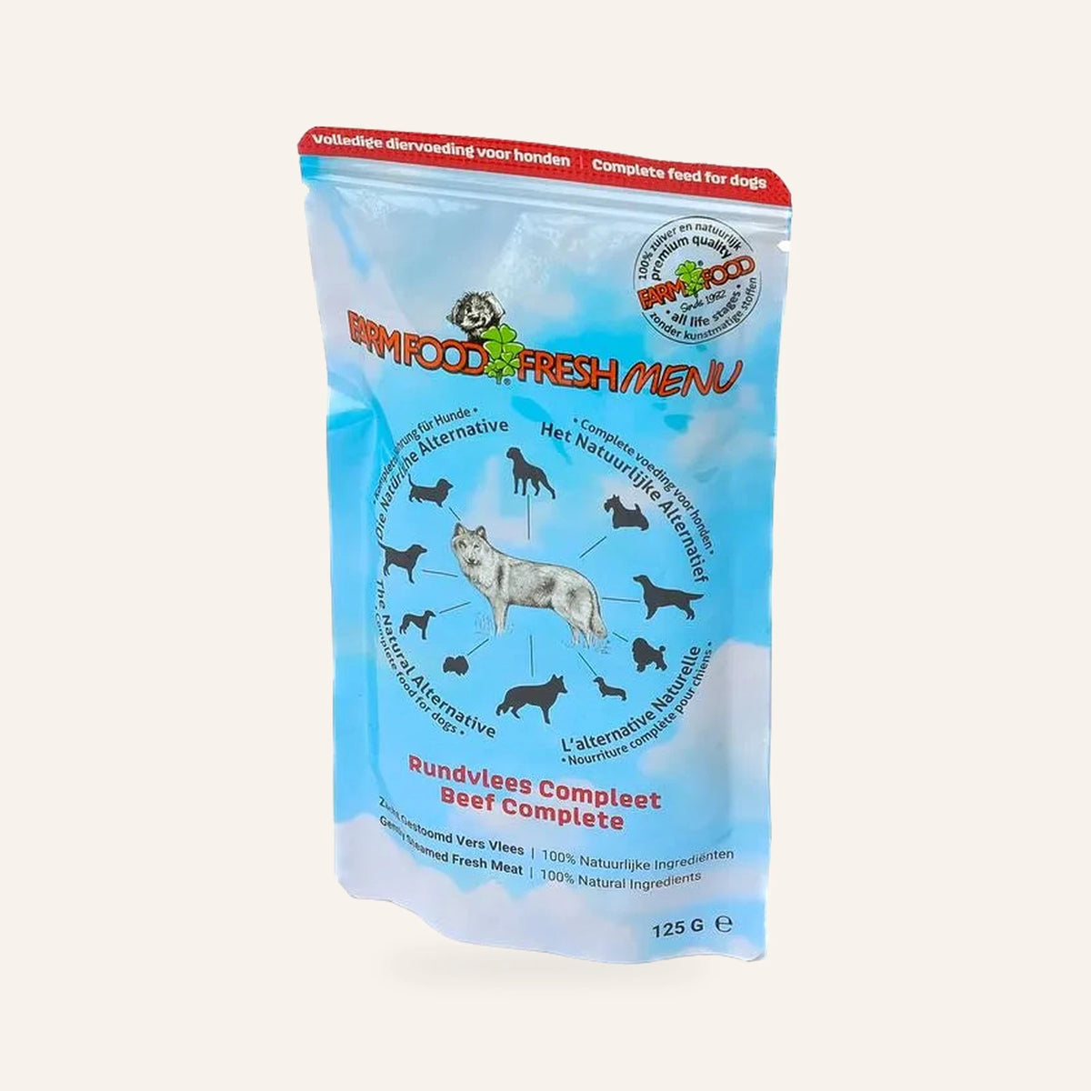 Farm Food Fresh Menu Rundvlees Compleet – één zakje van 125 gram