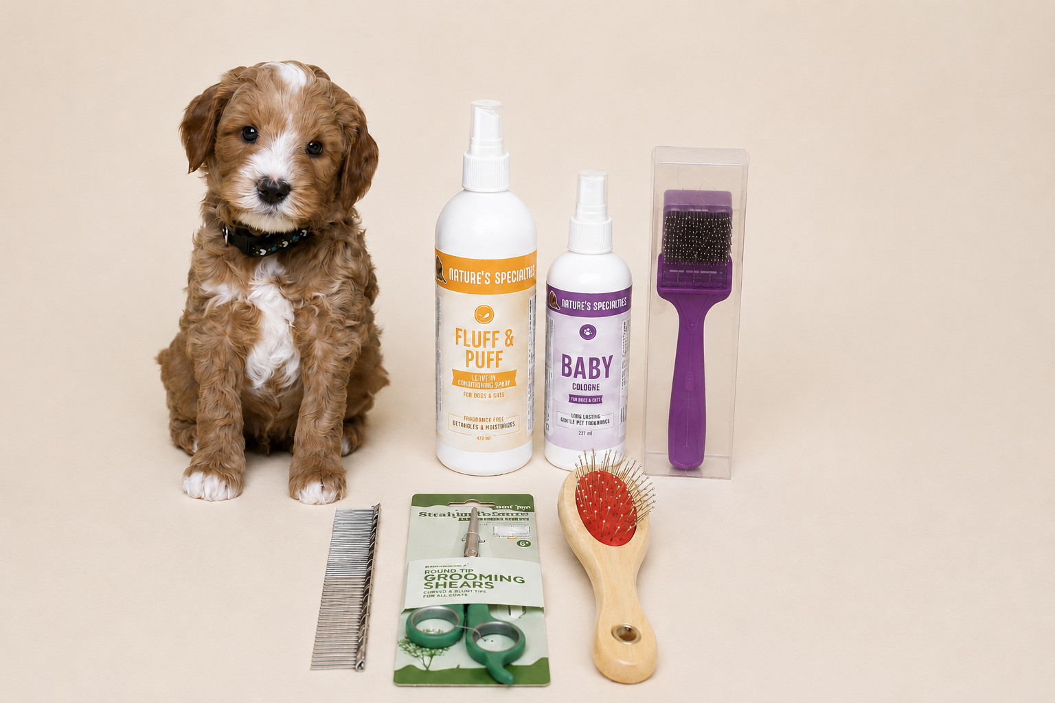 Labradoodle Vachtverzorgingspakket – Complete Borstel- & Verzorgingsset voor een Klitvrije Vacht