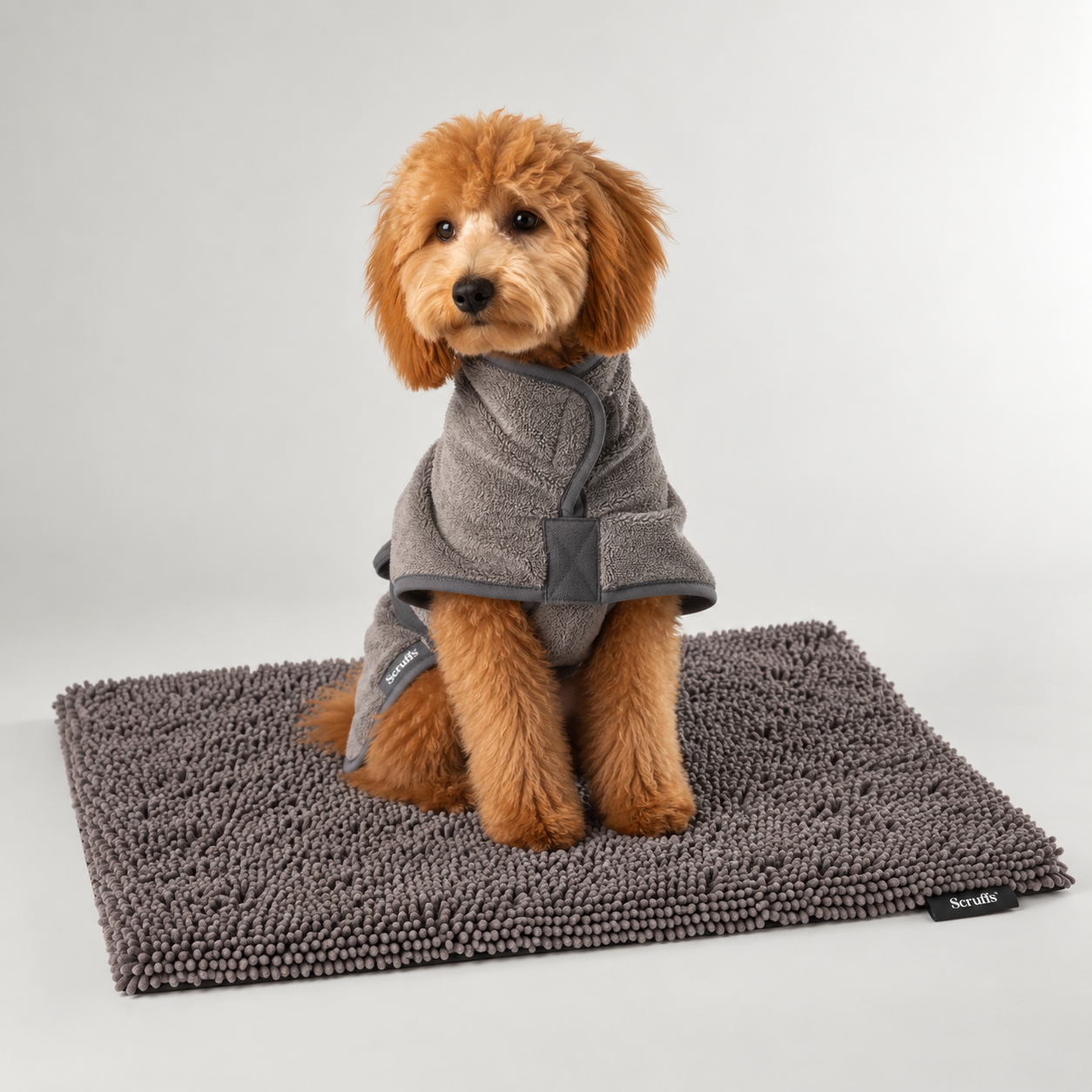 Labradoodle Droogpakket – Badjas + Droogmat + Handdoek