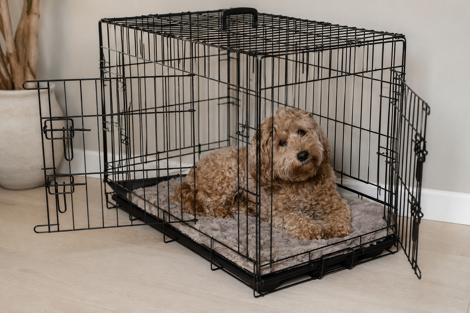 Bench voor Labradoodles – Veilig & Rustgevend