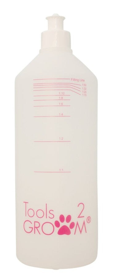 Professionele Mengfles 1L – Voor Hondenshampoo (Verdunning)
