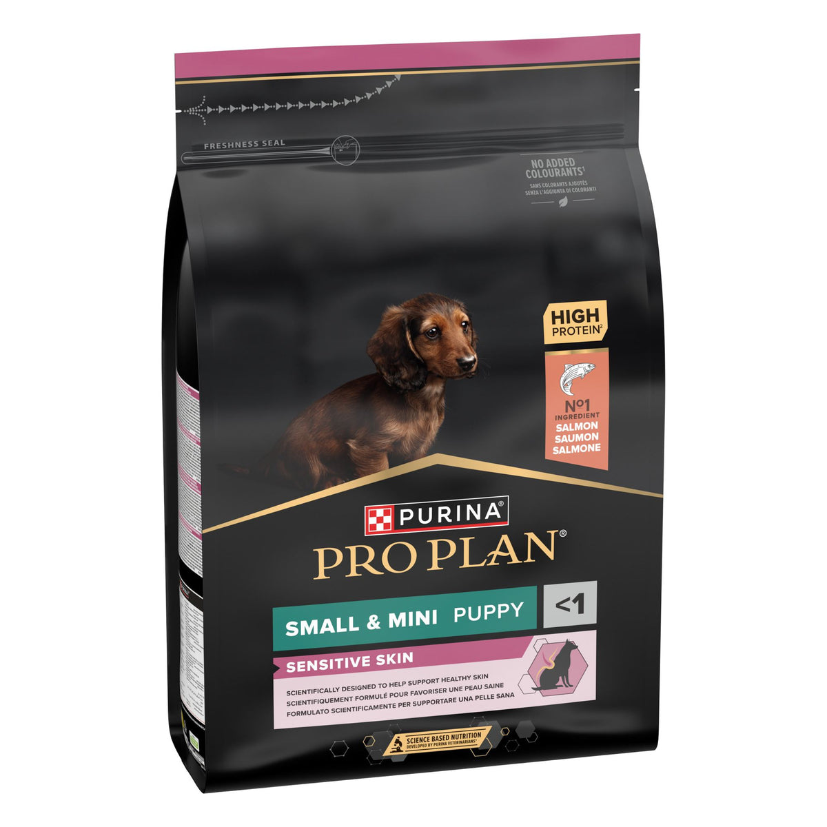Purina Pro Plan Small & Mini Puppy Sensitive Skin zalm, zak van 3 kg