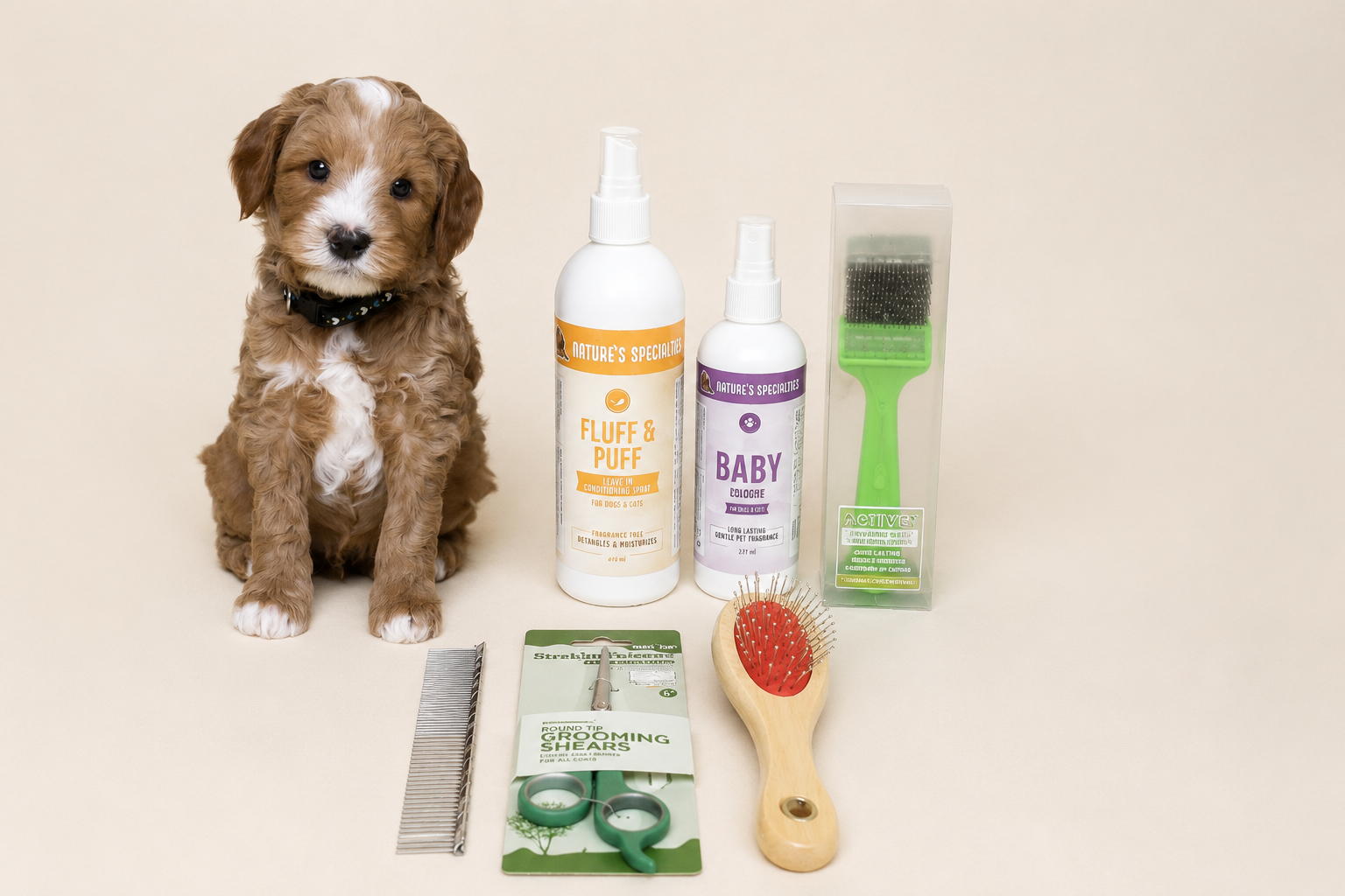 Labradoodle Vachtverzorgingspakket – Complete Borstel- & Verzorgingsset voor een Klitvrije Vacht